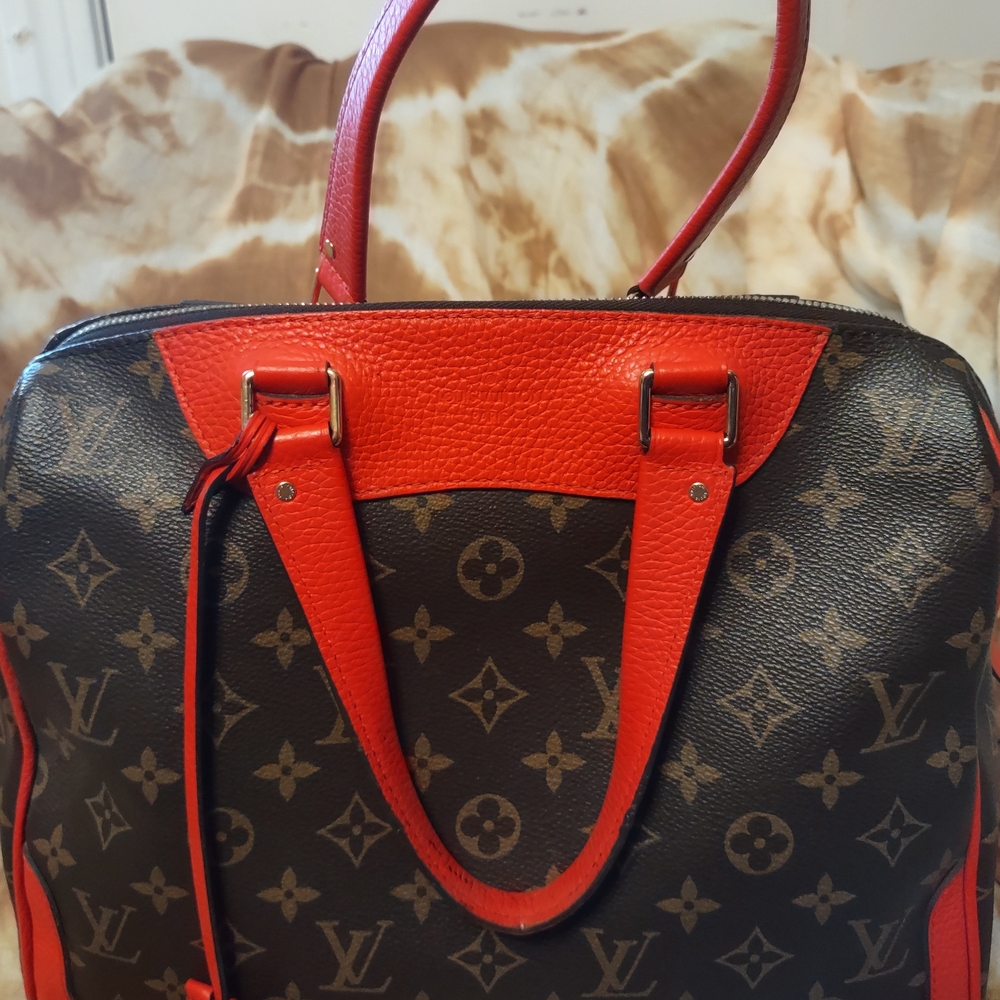 Louis Vuitton Monogram Red and Brown Tote